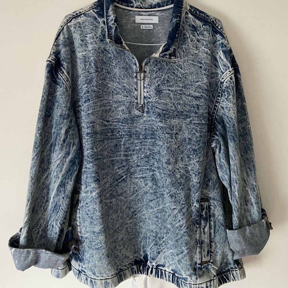 Denim Zip-Up